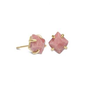 Kendra Scott Aurelia Stud Earrings in Pink Rhodonite